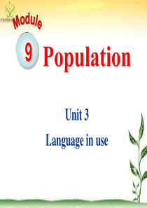 新外研版-八上-M9---Population--U3