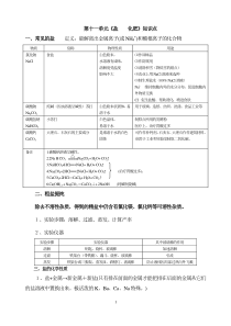 初中化学第十一单元知识点