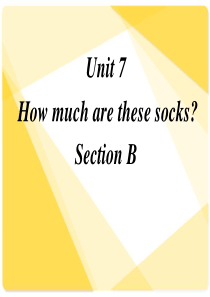 Unit7-How-much-are-these-socks-SectionB