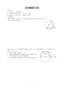 证切线的方法