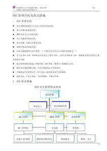 HSE目标保证措施