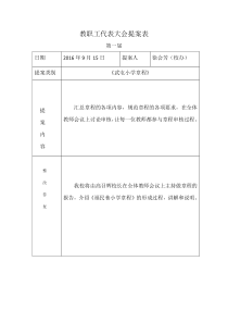 6.教职工代表大会提案表