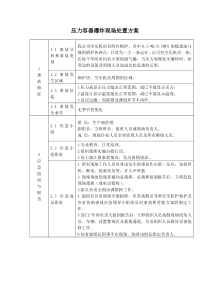 压力容器爆炸现场处置方案