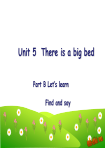 2014年人教版小学英语五年级上unit5-There-is-a-big-bed-partB-let