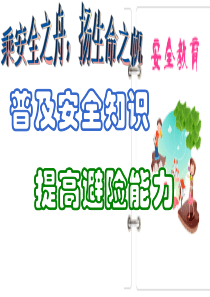 高中生安全教育主题班会