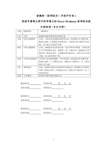 面瘫病(面神经炎)疗效评价表