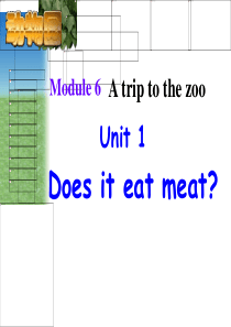 外研版英语七年级上M6-U1