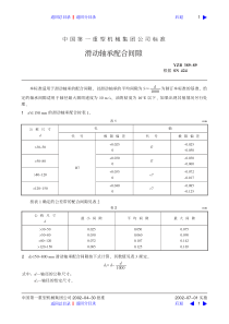 滑动轴承配合间隙查询