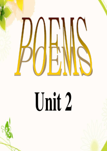 人教版选修6-unit2-poems-a-few-simple-forms-of-english-p