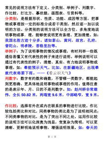 2019精选教育人教新课标语文五年级上册：-常见的说明方法.doc