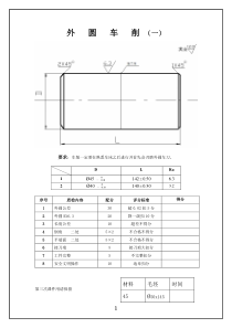 车工教学、比赛图纸