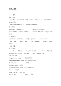 仁爱英语七年级上册Unit3-topic-2知识点讲解及随堂练习