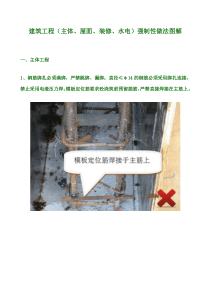 建筑工程(主体、屋面、装修、水电)强制性做法图解