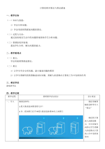 计算机程序算法与算法描述