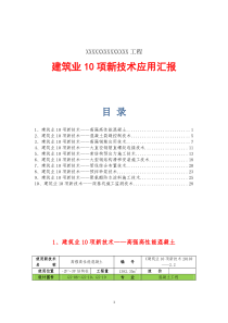 建筑工程十项新技术应用总结