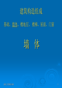 建筑工程基础墙体