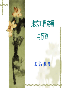 建筑工程定额(修改)