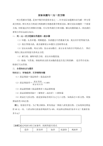 一元一次方程的应用题型归纳