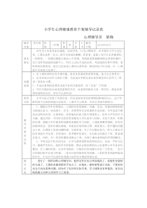 10月小学生心理健康教育个案辅导记录表