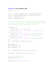 卷积神经网络matlab