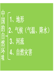 八上地理二——中国的自然环境(地形气候河流自然灾害)(初二会考总复习重点图)