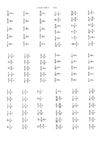 小学数学六年级上册口算题