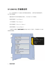 S7-1500-PLC存储器说明