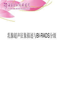 乳腺超声征象描述与BI-RADS分级