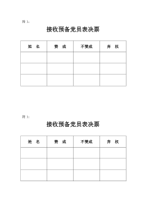 党员投票表决表-票数统计表(全)