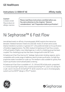 Ni-sepharose-6-Fast-Flow说明书