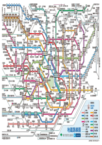 东京地铁线路图(详细版)官方中文版