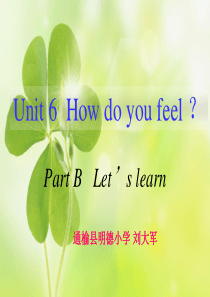 Unit6-How-do-you-feelB-Lets-learn