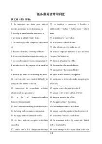 任务型阅读常用词汇