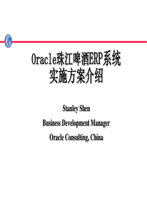 珠江啤酒ERP系统(Oracle)