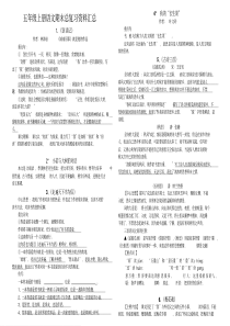 人教版语文五年级上册语文知识点汇总复习资料大全
