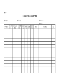 事项：工伤保险待遇发放账户维护申请