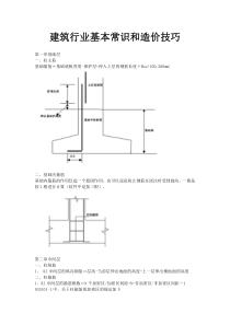 建筑行业基本常识和造价技巧