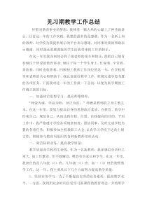 新教师见习期工作总结