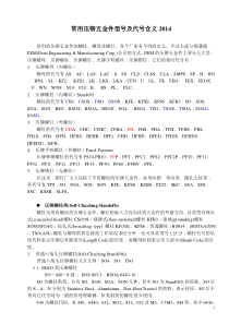 PEM压铆五金件型号及代表含义2014