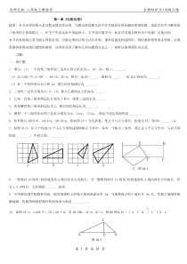 北师大版八年级数学上册知识点总结+提高含答案