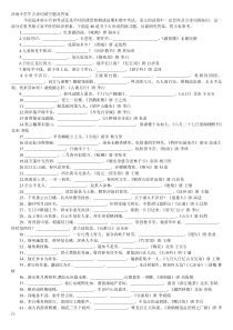 重点古诗词填空题及答案