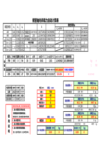 钢管轴向承载力自动计算表