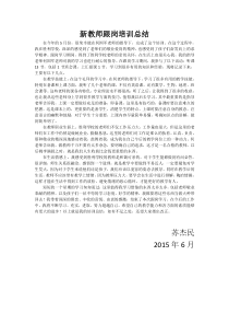 新教师跟岗培训总结