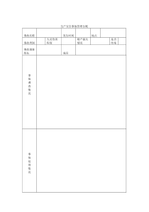 安全事故调查台账