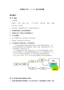 矿物加工学思考题2014.10.10