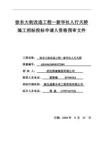 徐东大街改造工程新华社人行天桥