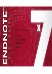 Endnote-X7使用教程