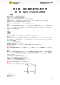 降低化学反应活化能的酶练习题