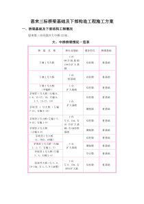 恩来三标桥梁基础及下构施工方案