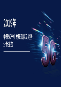 2019年中国5G产业发展现状及趋势分析报告